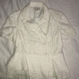 NWOT Forever 21 Peplum Lace Blazer Size S (NWOT)